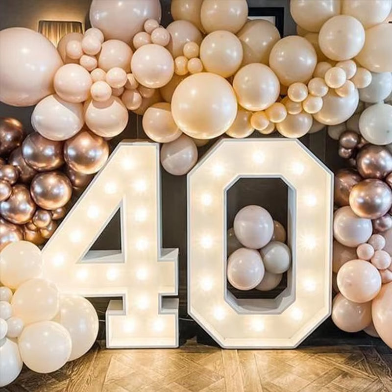✨ Chiffre lumineux en métal – Décoration événementielle