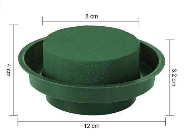 Lot de 30 mousses florales rondes avec base